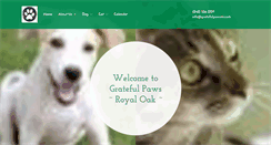 Desktop Screenshot of gratefulpawsmi.com