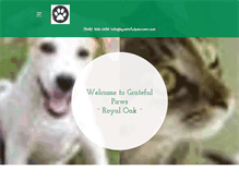 Tablet Screenshot of gratefulpawsmi.com